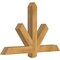 Ekena Millwork Kennewick Rough Sawn Timber Gable Bracket, Western Red Cedar, 48"W x 30"H x 4"D x 4"F, 15/12 Pitch GBW048X30X0404KEN00RWR - alternate 4